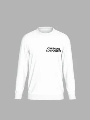 SUETER BLANCO CON TODOS LOS PODERES
